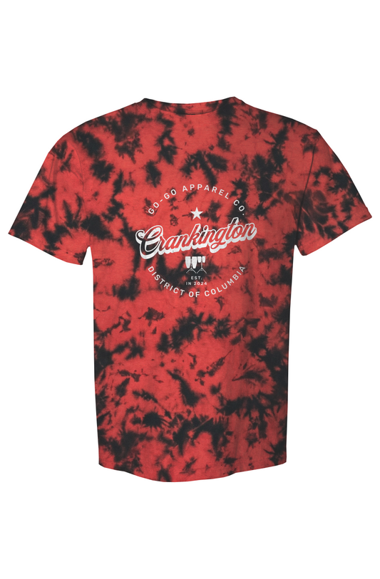 Crankington Crystal Red Black Wash Tee