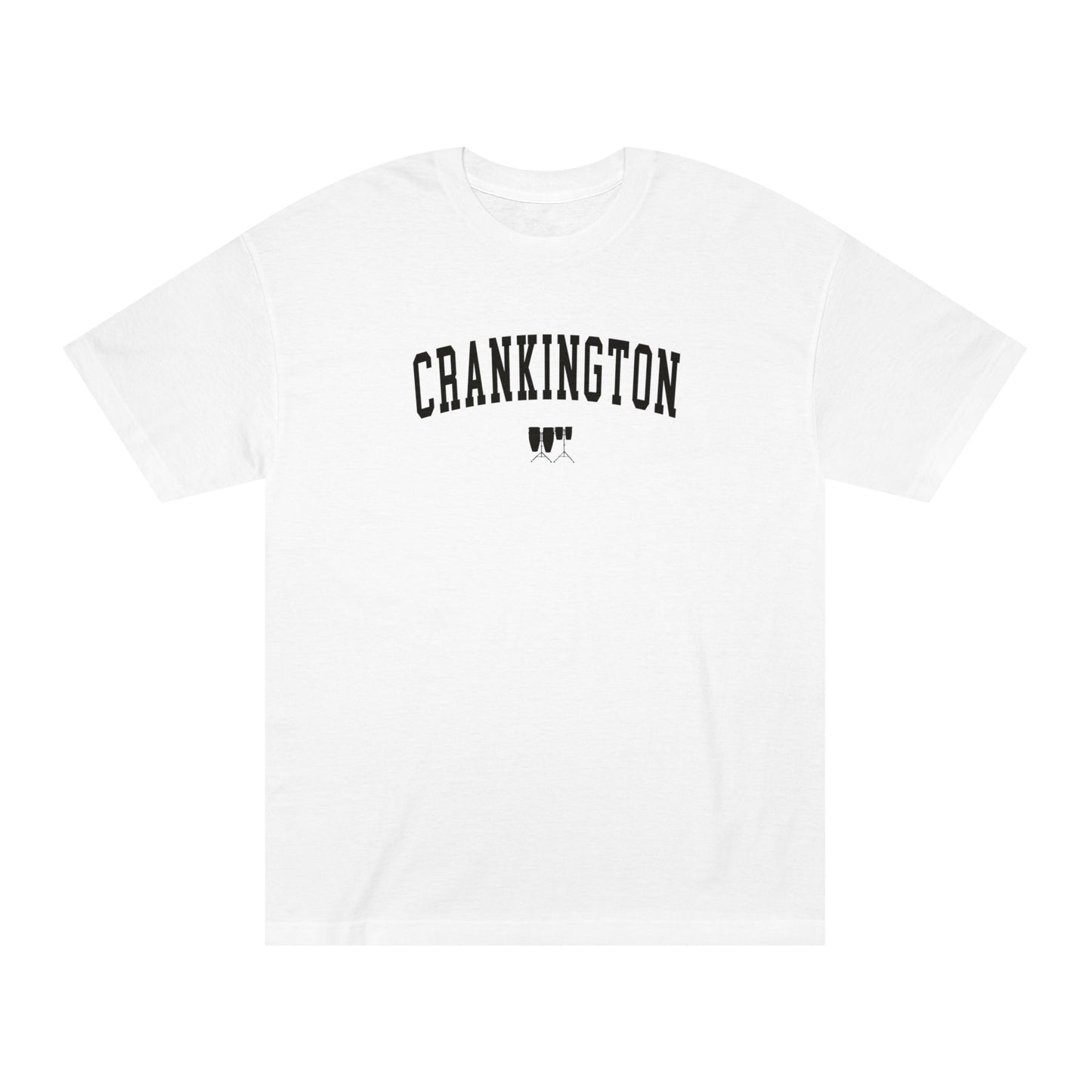 The Crankington  White Tee Black Logo C